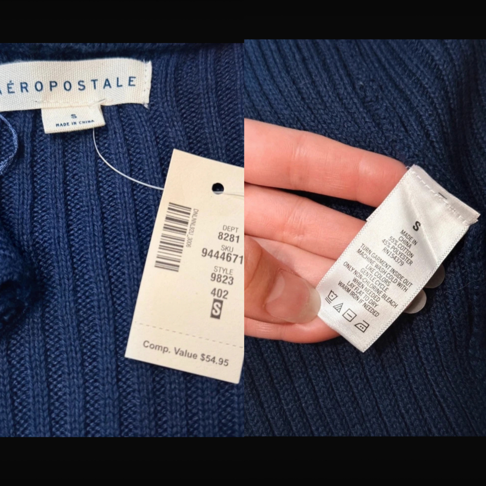 Collared Crop Sweater - Picture 2 of 8